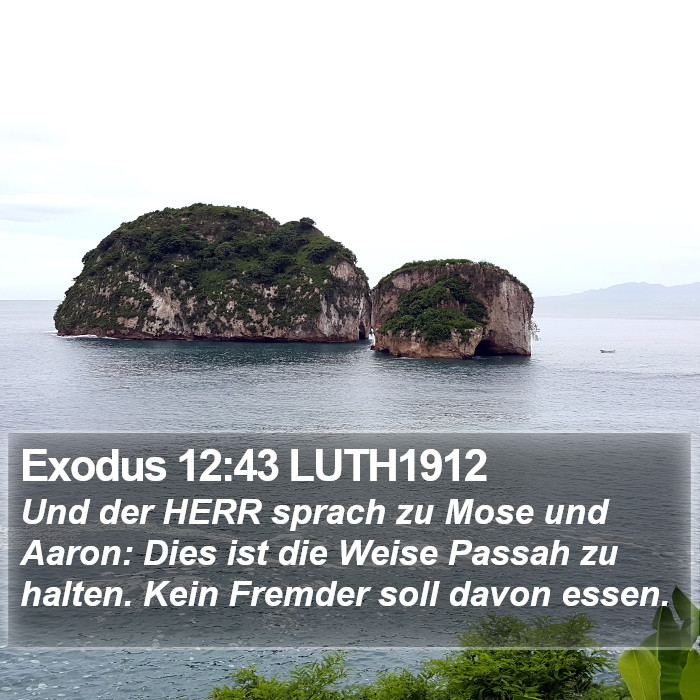 Exodus 12:43 LUTH1912 Bible Study