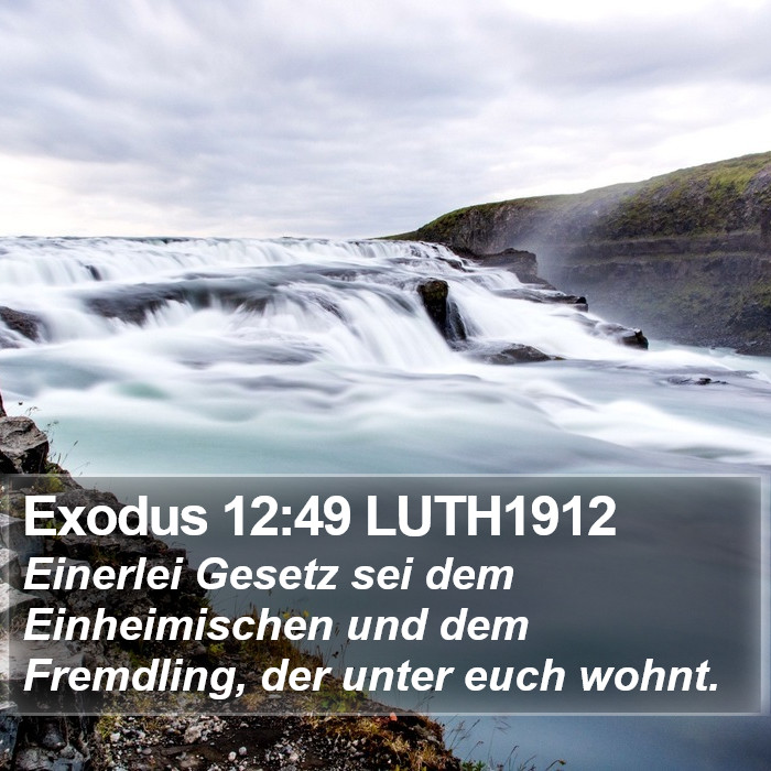 Exodus 12:49 LUTH1912 Bible Study