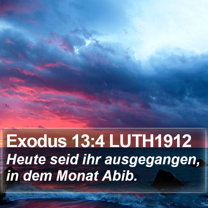 Exodus 13:4 LUTH1912 Bible Study