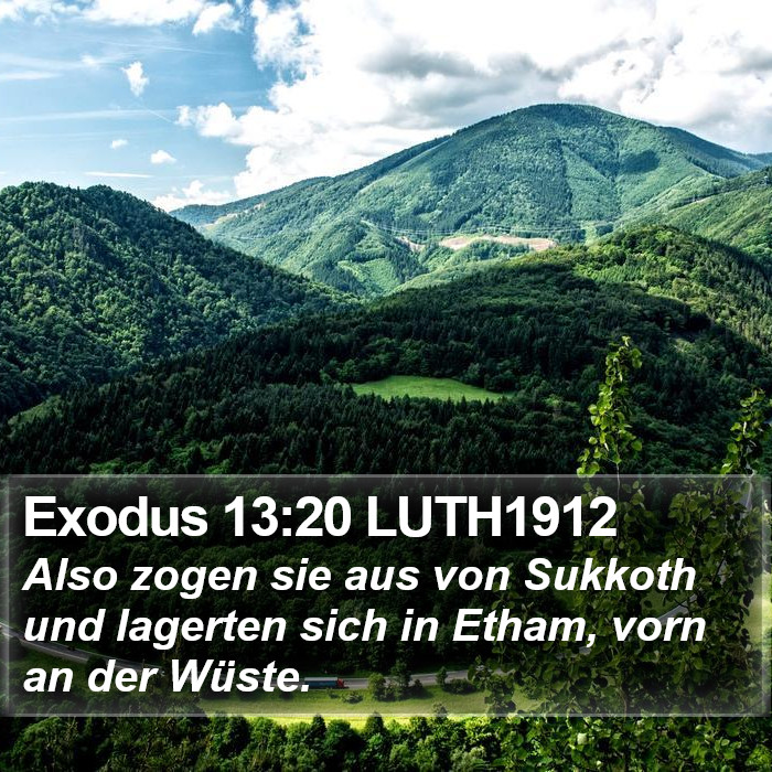 Exodus 13:20 LUTH1912 Bible Study