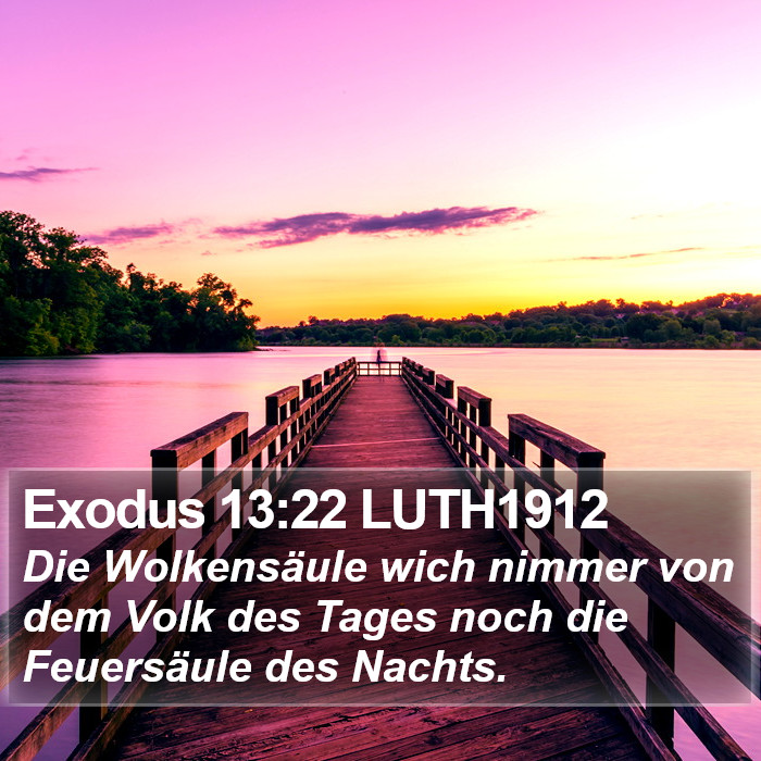 Exodus 13:22 LUTH1912 Bible Study