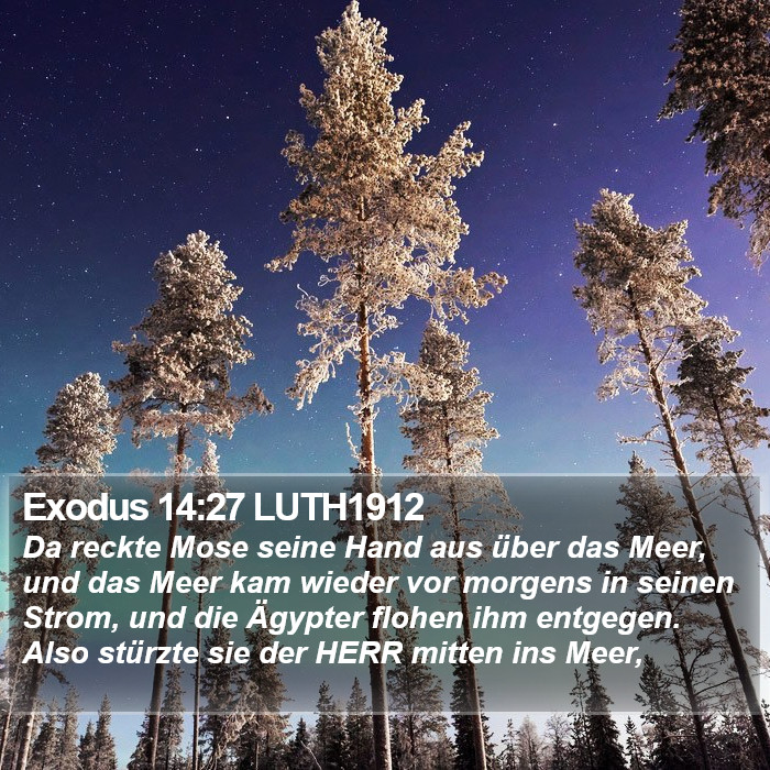 Exodus 14:27 LUTH1912 Bible Study