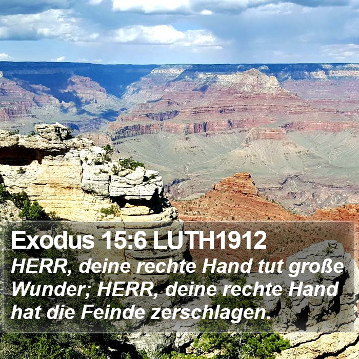 Exodus 15:6 LUTH1912 Bible Study
