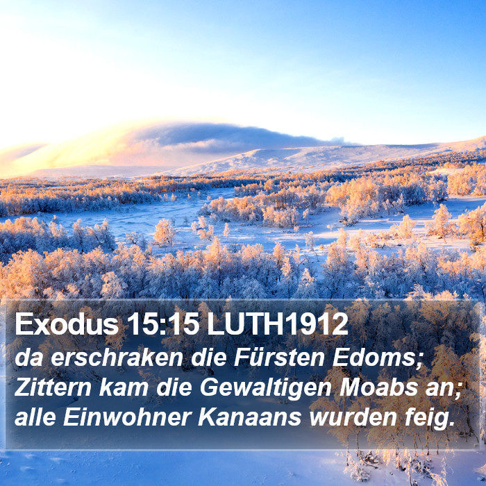 Exodus 15:15 LUTH1912 Bible Study