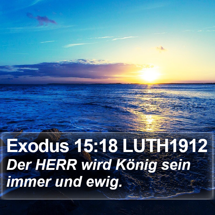 Exodus 15:18 LUTH1912 Bible Study