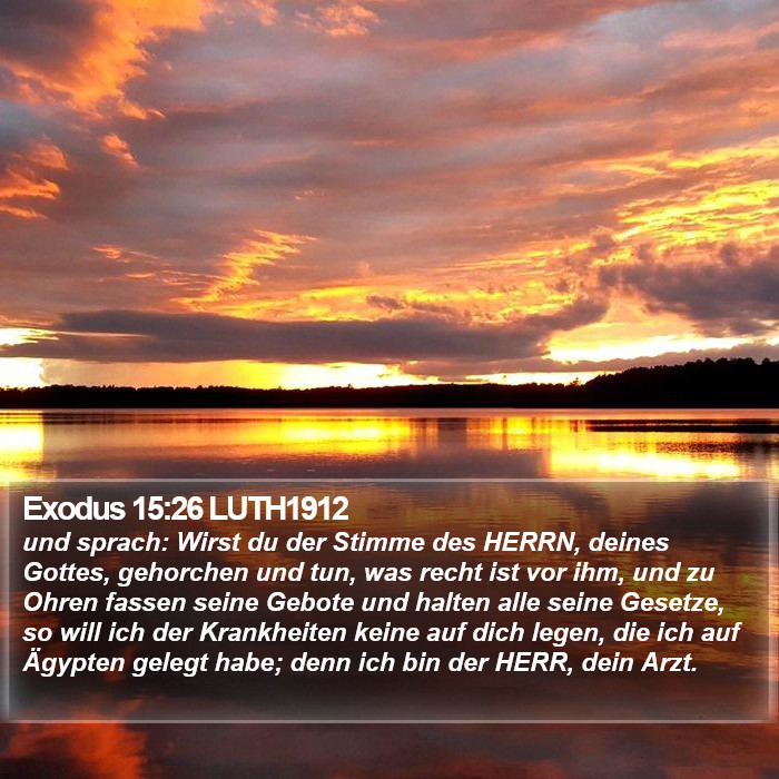 Exodus 15:26 LUTH1912 Bible Study