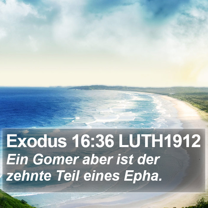 Exodus 16:36 LUTH1912 Bible Study
