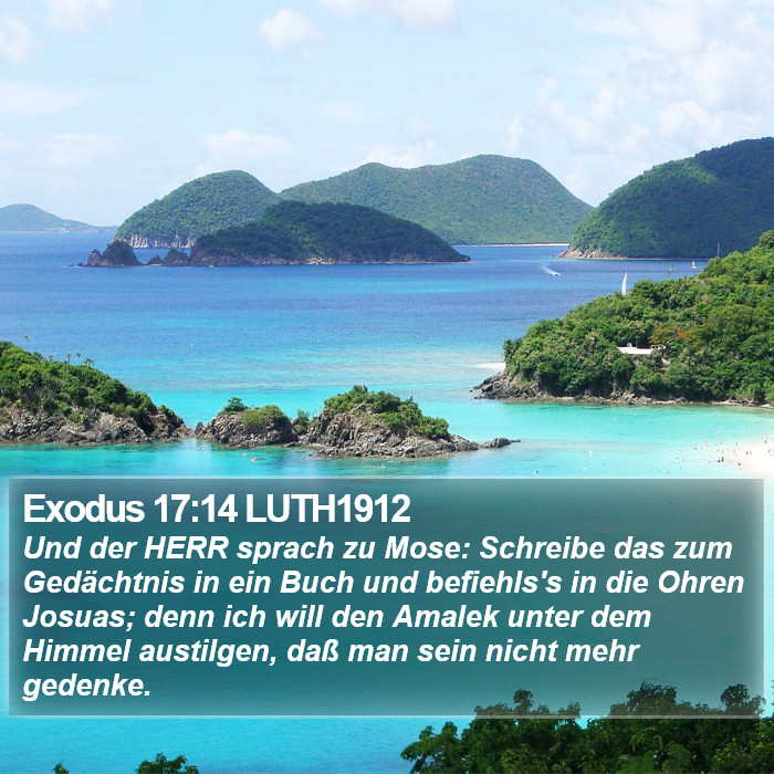 Exodus 17:14 LUTH1912 Bible Study