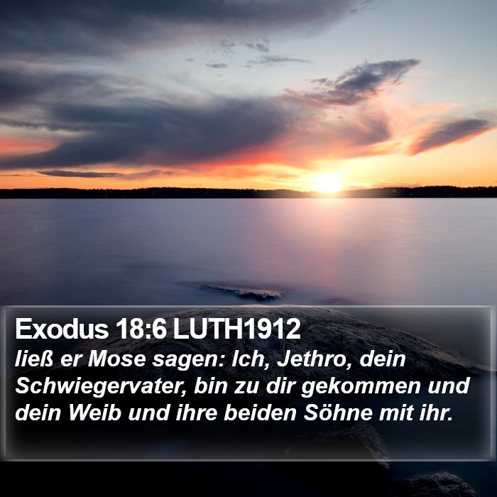 Exodus 18:6 LUTH1912 Bible Study