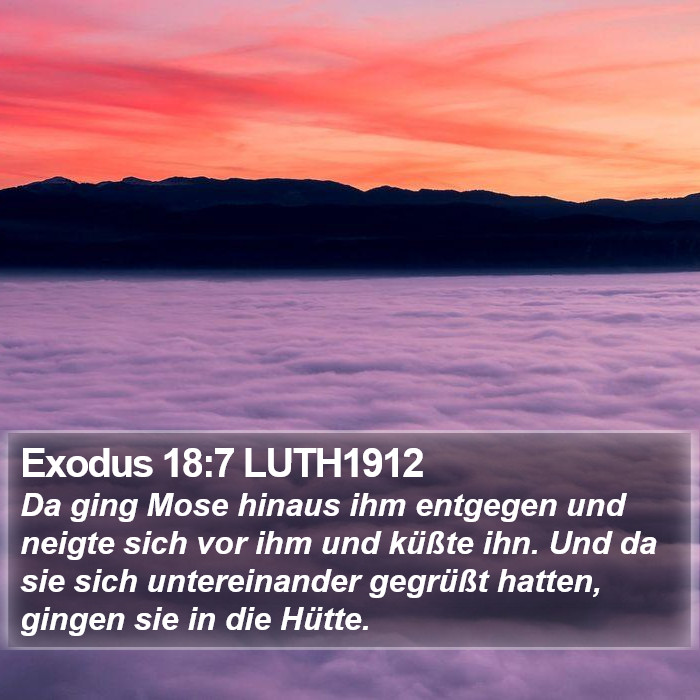 Exodus 18:7 LUTH1912 Bible Study