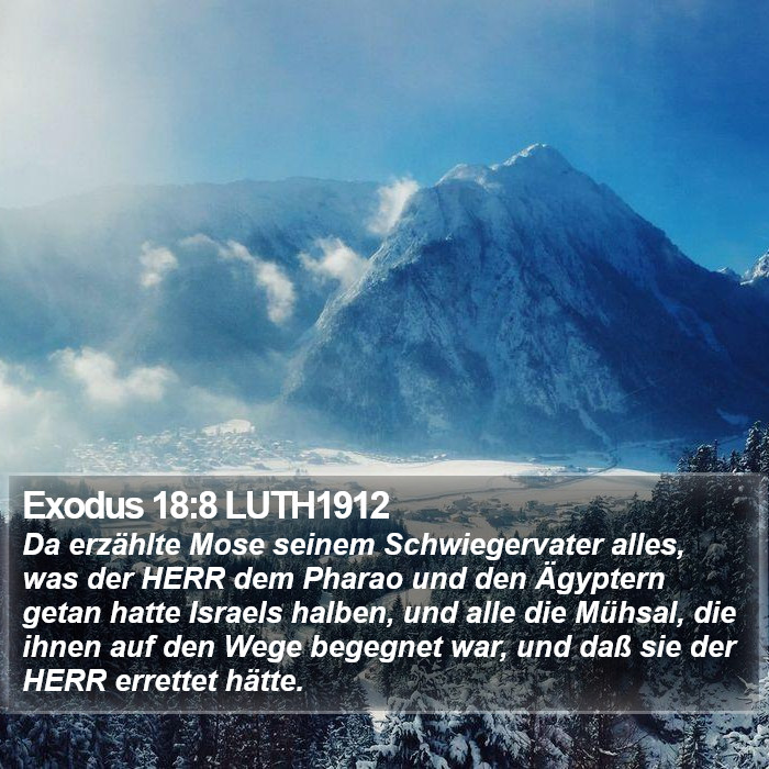 Exodus 18:8 LUTH1912 Bible Study