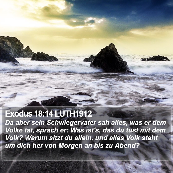 Exodus 18:14 LUTH1912 Bible Study