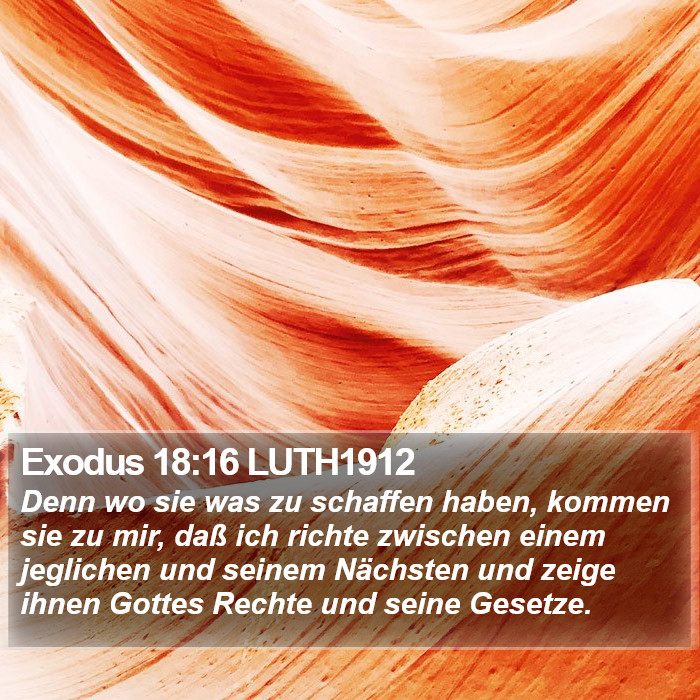 Exodus 18:16 LUTH1912 Bible Study