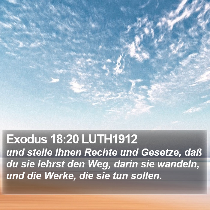 Exodus 18:20 LUTH1912 Bible Study