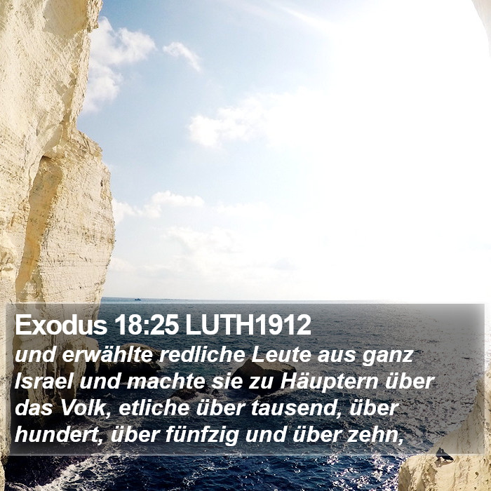 Exodus 18:25 LUTH1912 Bible Study