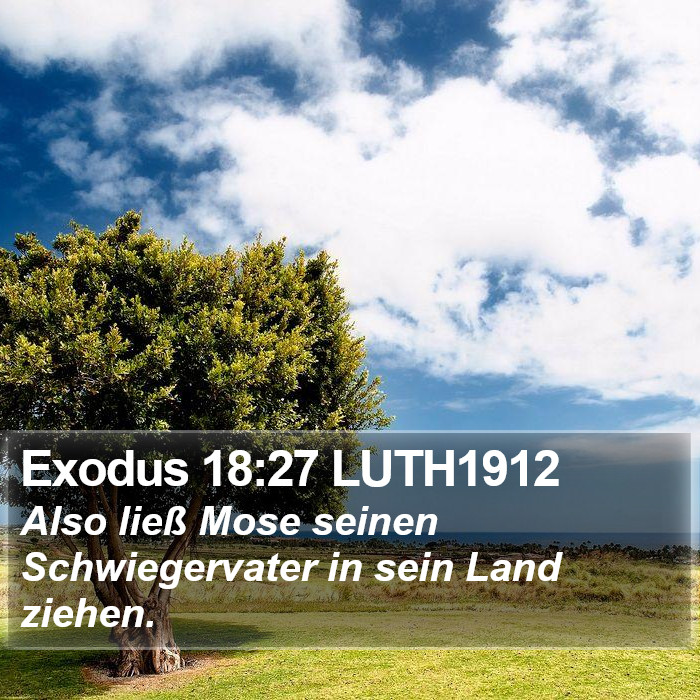 Exodus 18:27 LUTH1912 Bible Study