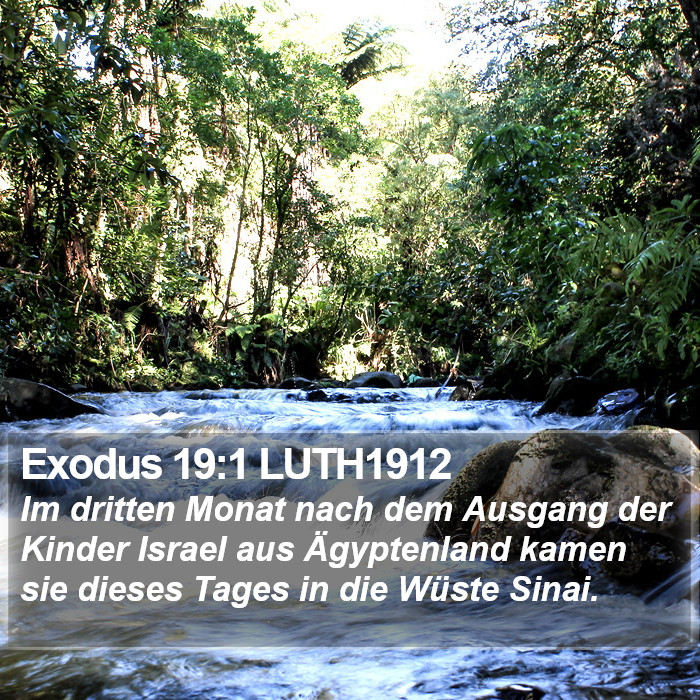 Exodus 19:1 LUTH1912 Bible Study