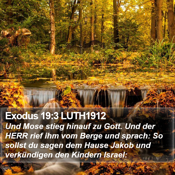 Exodus 19:3 LUTH1912 Bible Study