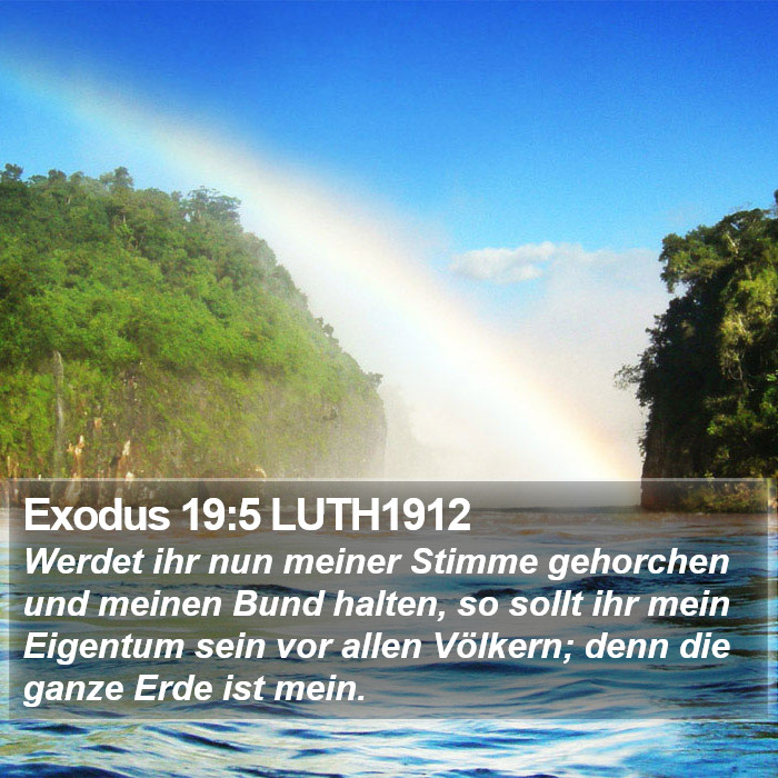 Exodus 19:5 LUTH1912 Bible Study