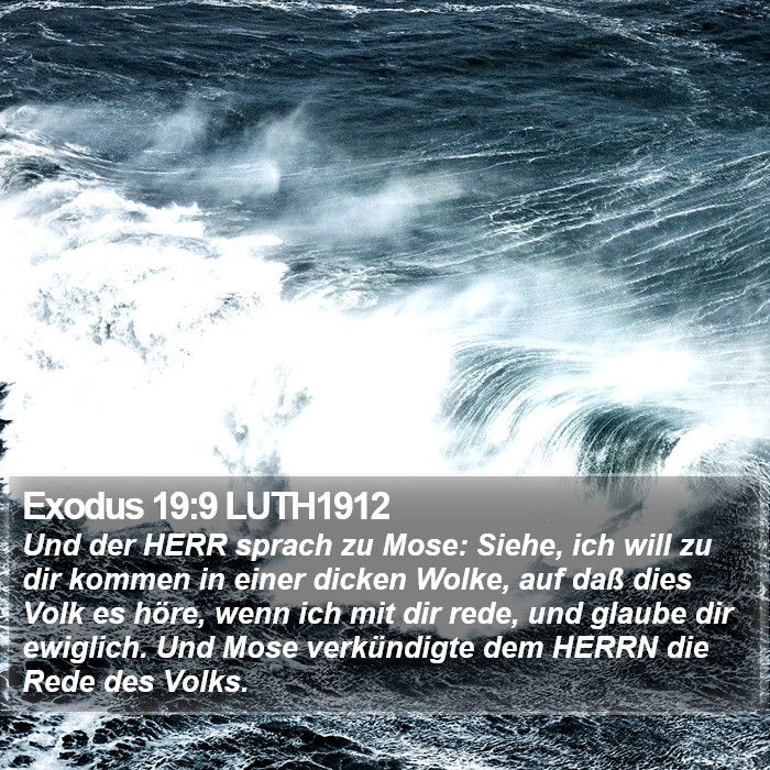 Exodus 19:9 LUTH1912 Bible Study