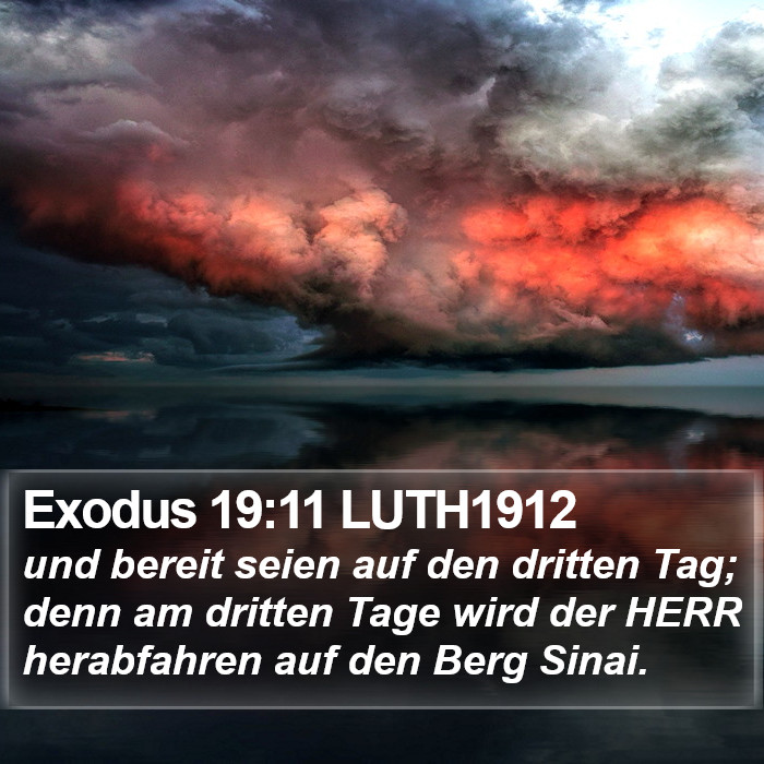 Exodus 19:11 LUTH1912 Bible Study