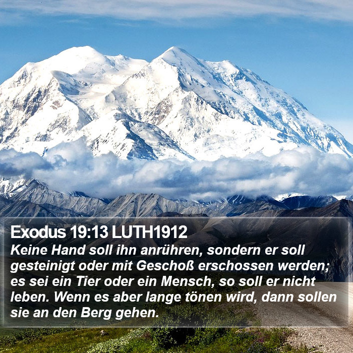 Exodus 19:13 LUTH1912 Bible Study