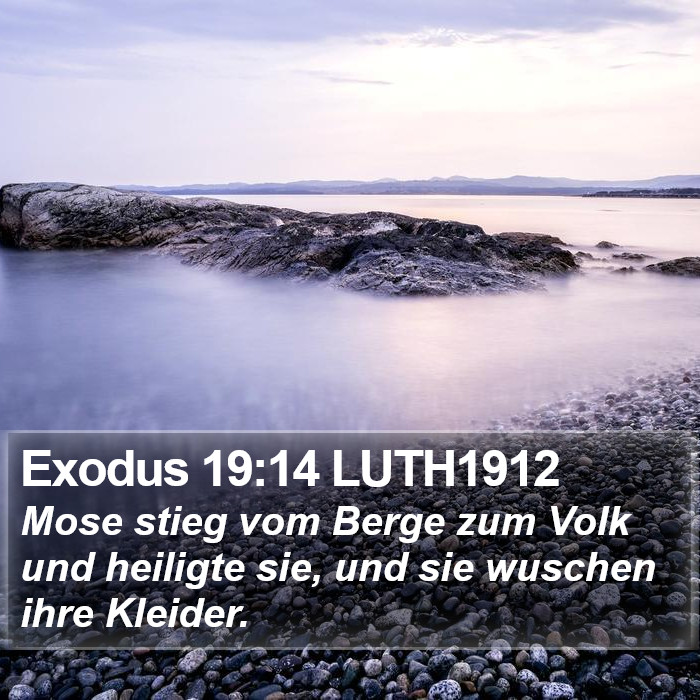 Exodus 19:14 LUTH1912 Bible Study