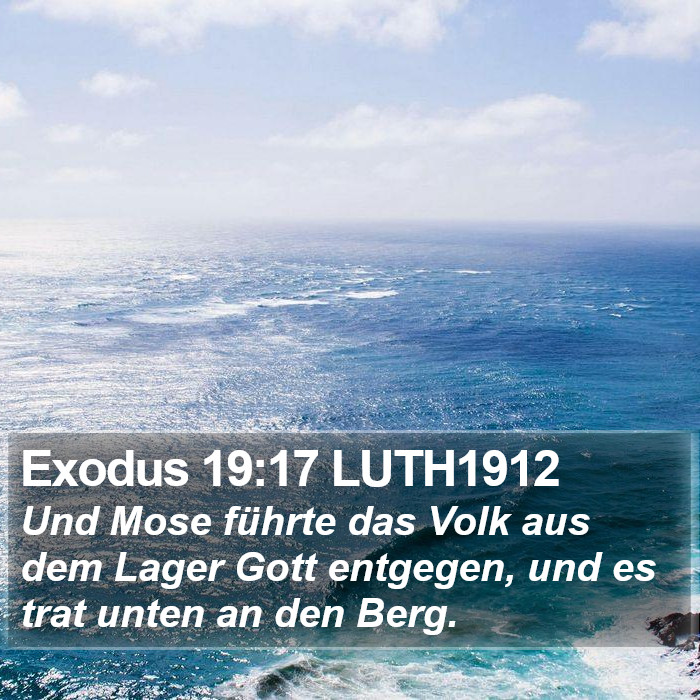 Exodus 19:17 LUTH1912 Bible Study