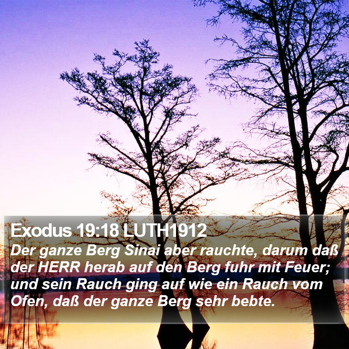 Exodus 19:18 LUTH1912 Bible Study