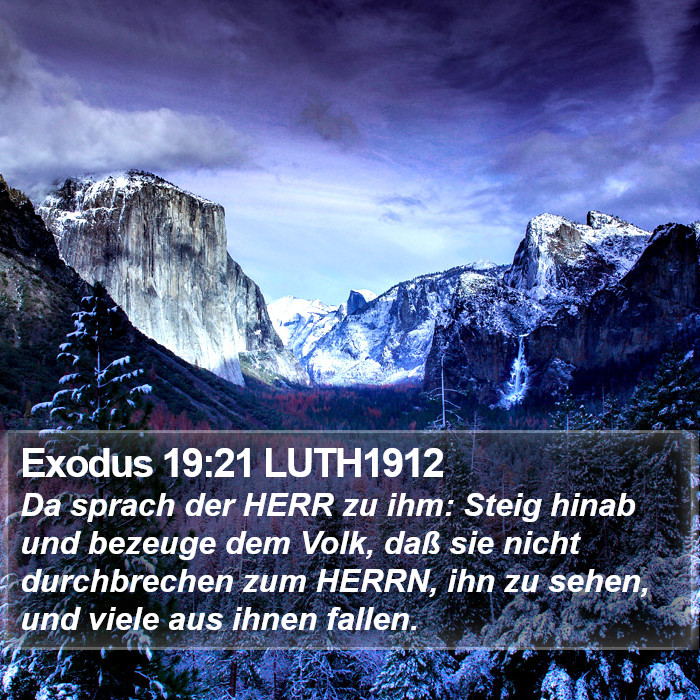 Exodus 19:21 LUTH1912 Bible Study