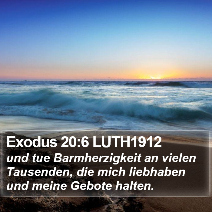 Exodus 20:6 LUTH1912 Bible Study