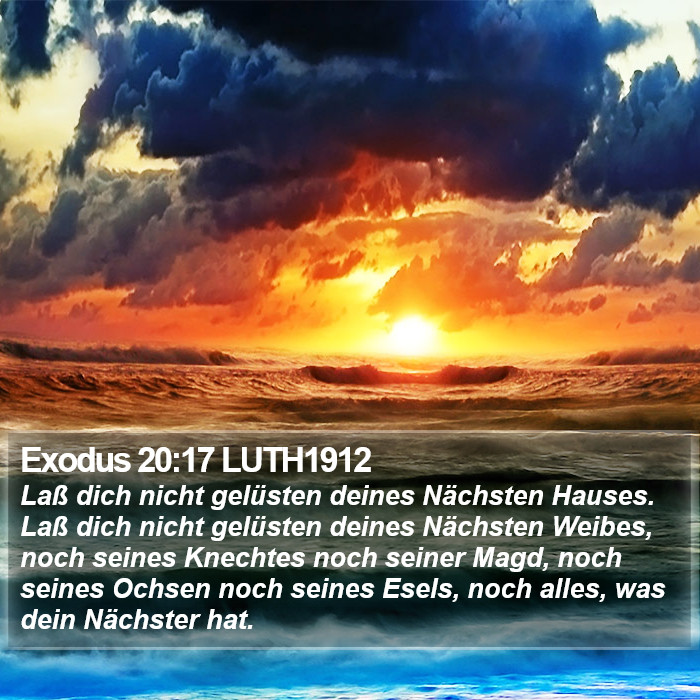 Exodus 20:17 LUTH1912 Bible Study