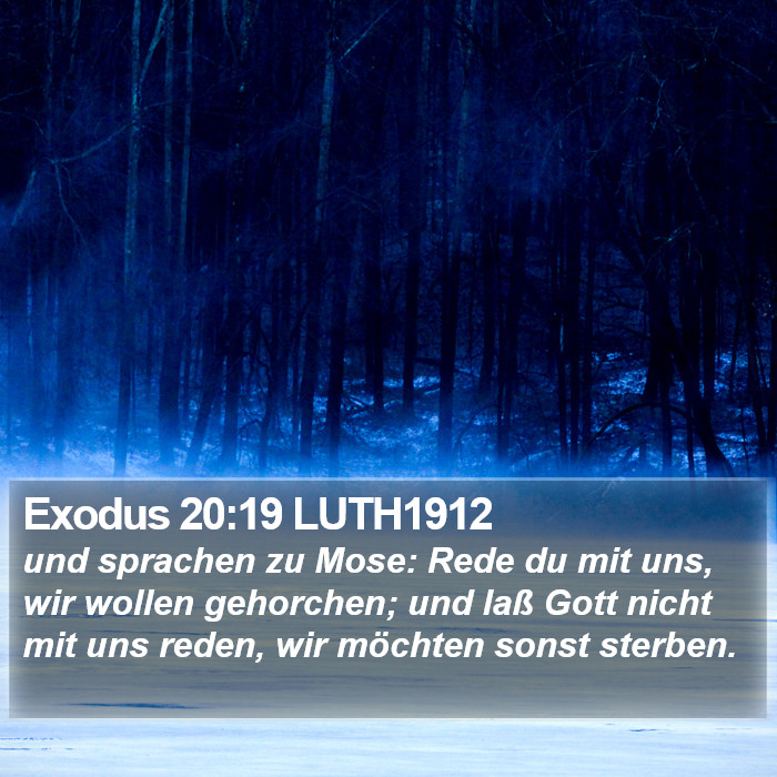 Exodus 20:19 LUTH1912 Bible Study