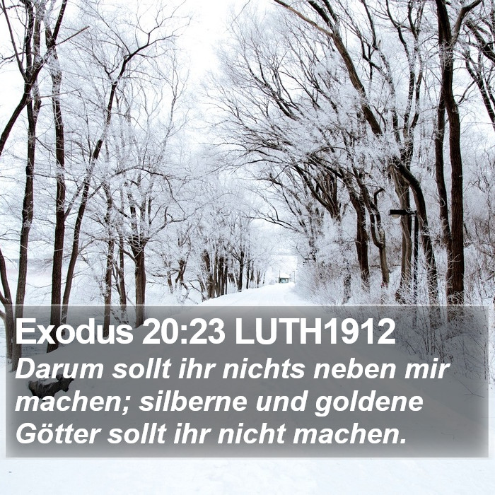 Exodus 20:23 LUTH1912 Bible Study