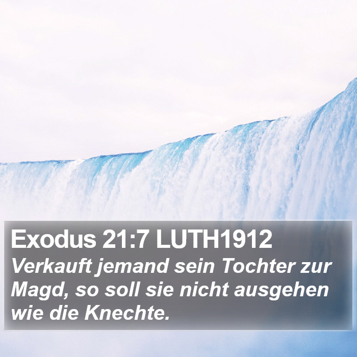 Exodus 21:7 LUTH1912 Bible Study