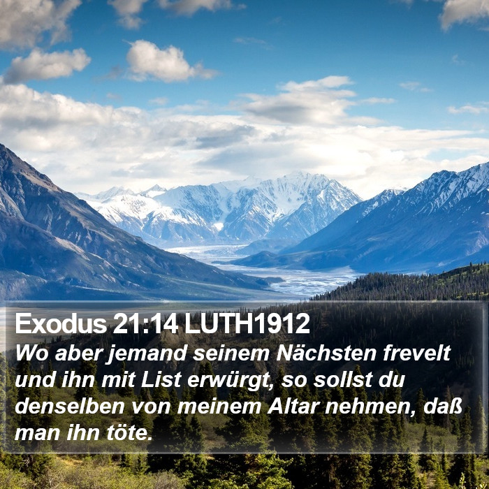 Exodus 21:14 LUTH1912 Bible Study