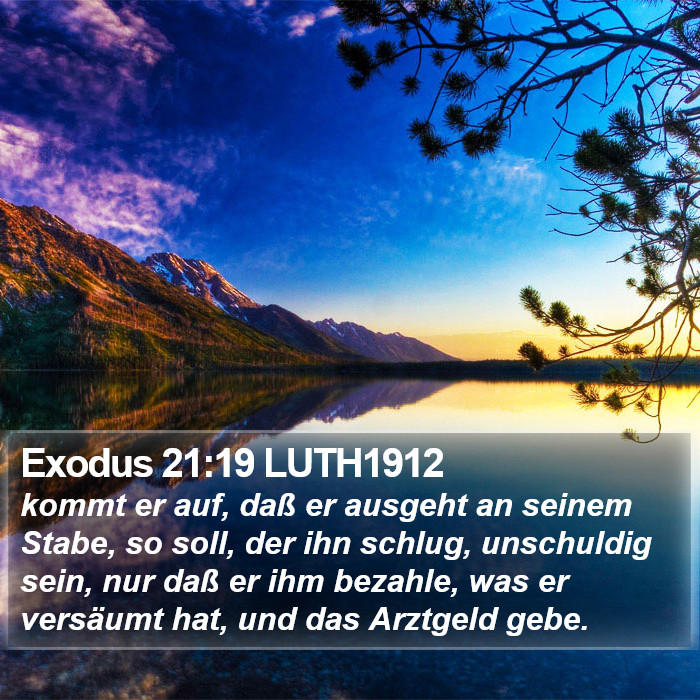 Exodus 21:19 LUTH1912 Bible Study