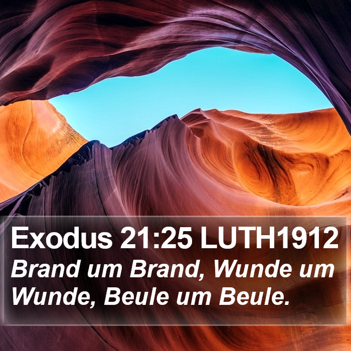 Exodus 21:25 LUTH1912 Bible Study