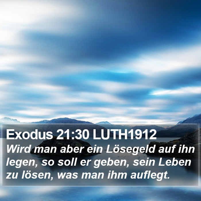 Exodus 21:30 LUTH1912 Bible Study