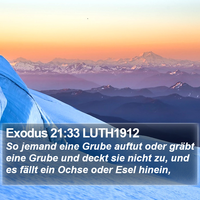 Exodus 21:33 LUTH1912 Bible Study