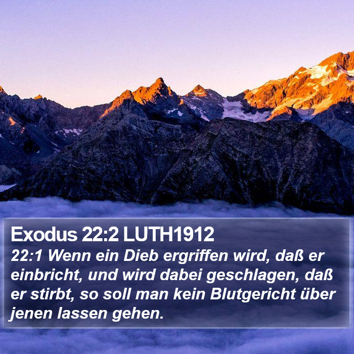 Exodus 22:2 LUTH1912 Bible Study