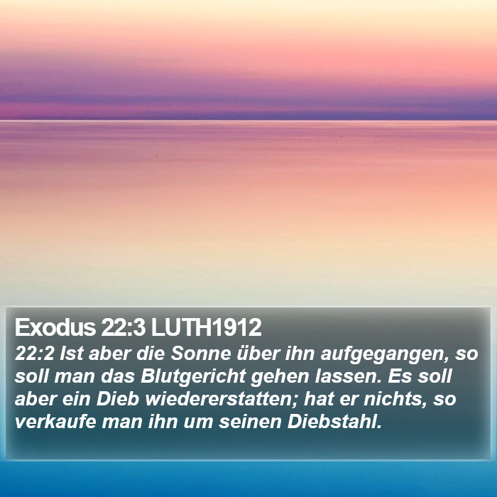 Exodus 22:3 LUTH1912 Bible Study