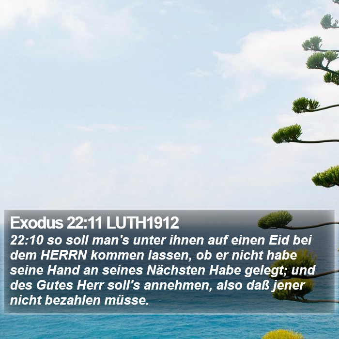 Exodus 22:11 LUTH1912 Bible Study