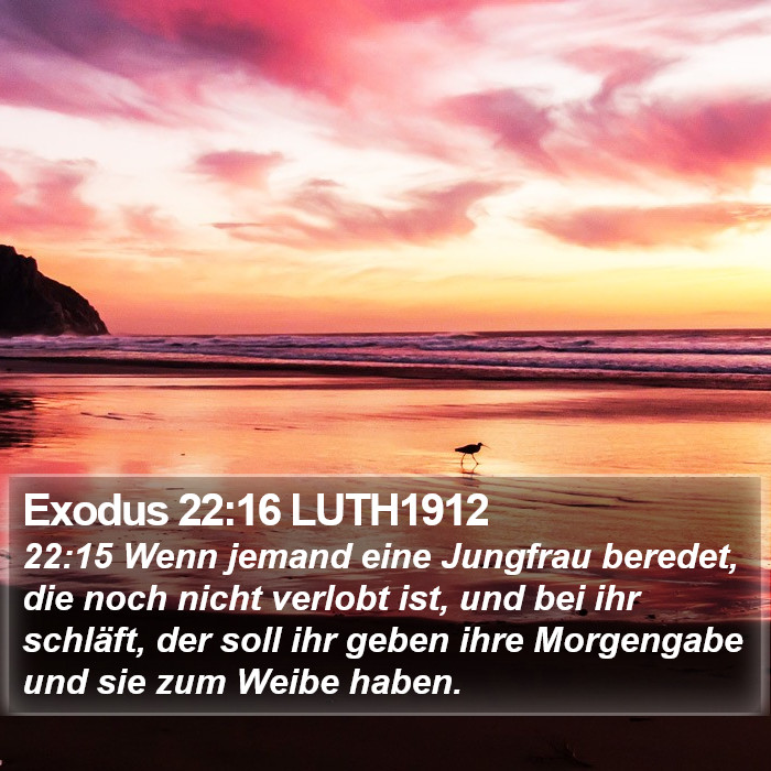 Exodus 22:16 LUTH1912 Bible Study