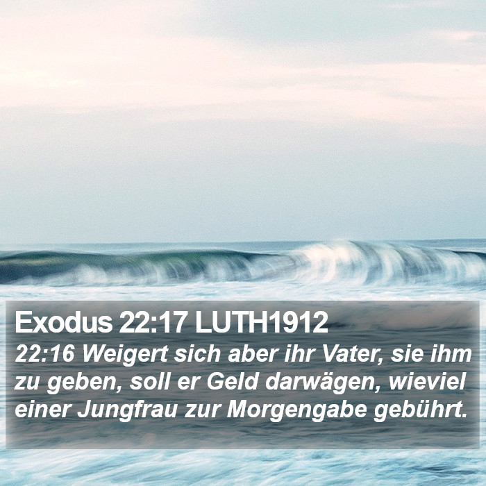 Exodus 22:17 LUTH1912 Bible Study