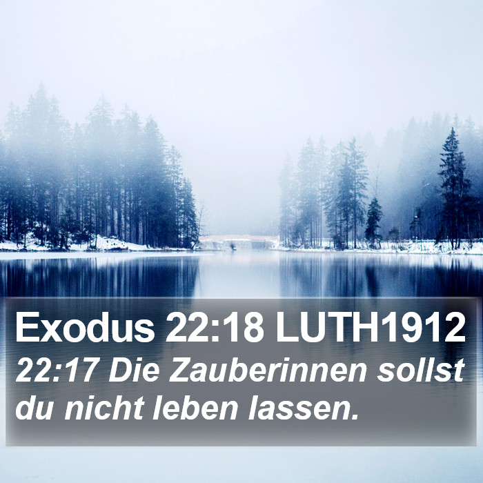 Exodus 22:18 LUTH1912 Bible Study