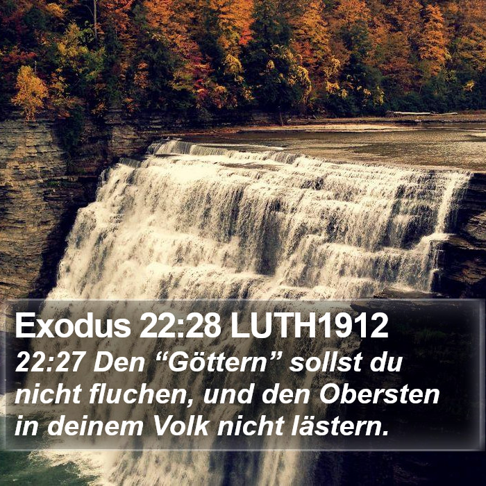 Exodus 22:28 LUTH1912 Bible Study