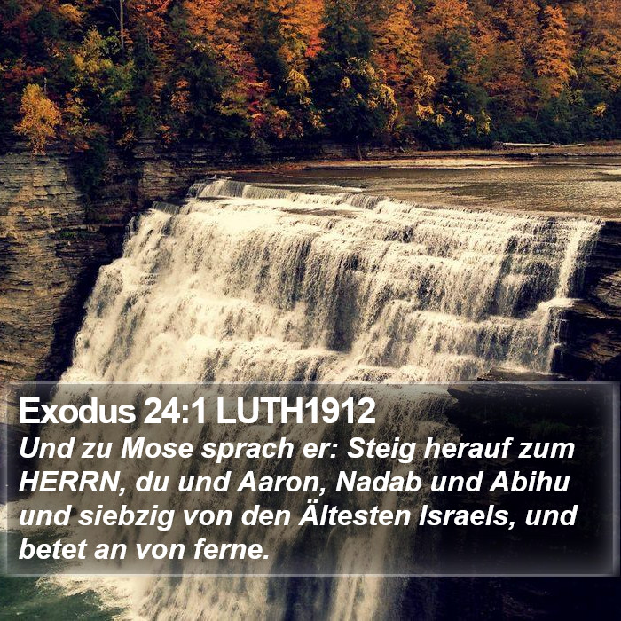 Exodus 24:1 LUTH1912 Bible Study