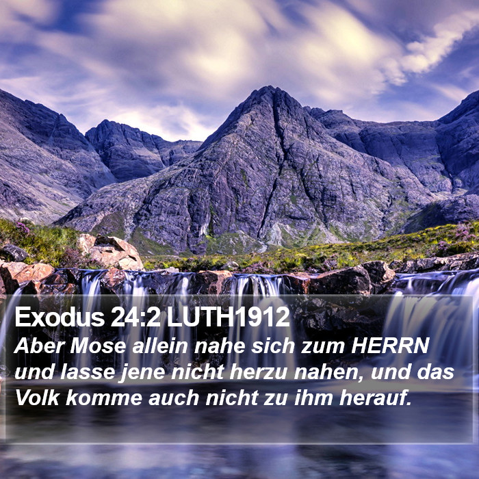 Exodus 24:2 LUTH1912 Bible Study