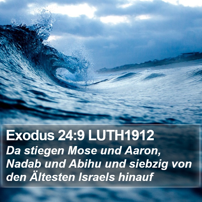 Exodus 24:9 LUTH1912 Bible Study